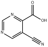 5-氰基-4-嘧啶羧酸 结构式