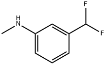 Benzenamine, 3-(difluoromethyl)-N-methyl- 结构式