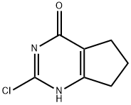 2-氯-6,7-二氢-1H-环戊[D]嘧啶-4(5H)-酮 结构式