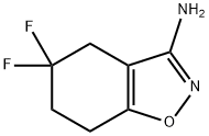 5,5-二氟-4,5,6,7-四氢苯并[D]异噁唑-3-胺 结构式