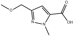 3-(甲氧甲基)-1-甲基-1H-吡唑-5-羧酸 结构式