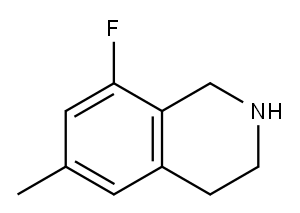 8-氟-6-甲基-1,2,3,4-四氢异喹啉 结构式