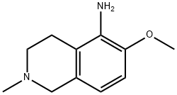 6-Methoxy-2-methyl-3,4-dihydro-1H-isoquinolin-5-amine 结构式