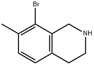 8-溴-7-甲基-1,2,3,4-四氢异喹啉 结构式