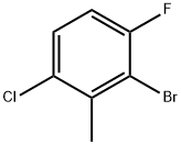 2-bromo-6-chloro-3-fluorotoluene 结构式