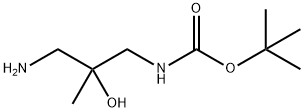 1,1-二甲基乙基 N-(3-氨基-2-羟基-2-甲基丙基)氨基甲酸酯 结构式
