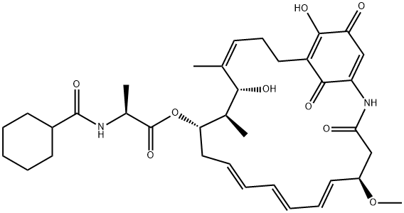 羟基枝三烯菌素 A 结构式