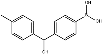 Boronic acid, B-[4-[hydroxy(4-methylphenyl)methyl]phenyl]- 结构式