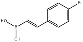 (E)-(4-溴苯乙烯基)硼酸 结构式
