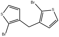 Thiophene, 3,3'-methylenebis[2-bromo- 结构式