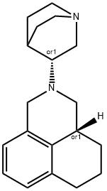 2-((S)-Quinuclidin-3-yl)-2,3,3a,4,5,6-hexahydro-1H-benzo[de]isoquinoline 结构式