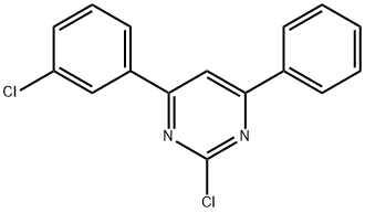 Pyrimidine, 2-chloro-4-(3-chlorophenyl)-6-phenyl- 结构式