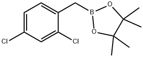 (2,4-Dichlorobenzyl)boronic acid pinacol ester 结构式