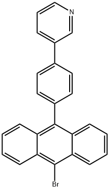 Pyridine, 3-[4-(10-bromo-9-anthracenyl)phenyl]- 结构式
