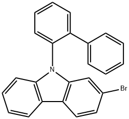 9H-Carbazole, 9-[1,1'-biphenyl]-2-yl-2-bromo- 结构式