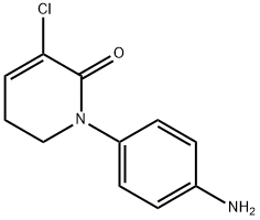 2(1H)-Pyridinone, 1-(4-aminophenyl)-3-chloro-5,6-dihydro- 结构式