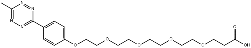 METHYLTETRAZINE-PEG4-COOH 结构式