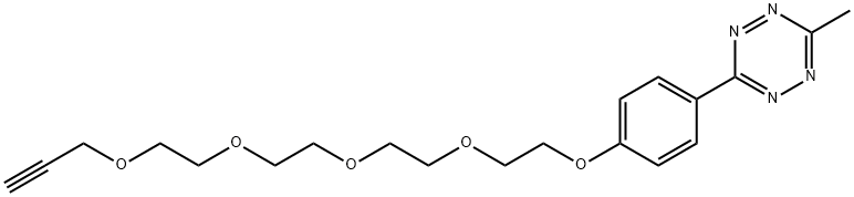 METHYLTETRAZINE-PEG4-ALKYNE 结构式