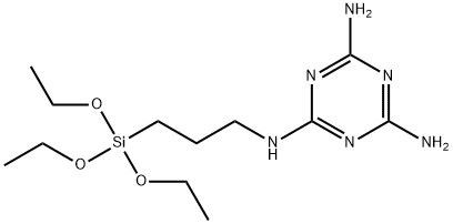 N2-(3-(三乙氧基硅基)丙基) -1,3,5-三嗪 -2,4,6-三胺 结构式