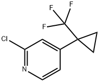 2-氯-4-[1-(三氟甲基)环丙基]吡啶 结构式