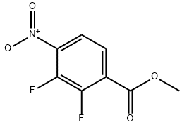 2,3-二氟-4-硝基苯甲酸甲酯 结构式