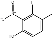 3-fluoro-4-methyl-2-nitrophenol  结构式
