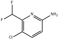 5-氯-6-(二氟甲基)吡啶-2-胺 结构式