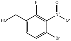 (4-溴-2-氟-3-硝基苯基)甲醇 结构式