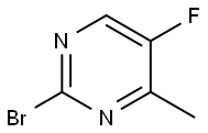 2-溴-5-氟-4-甲基嘧啶 结构式