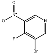 3-溴-4-氟-5-硝基吡啶 结构式