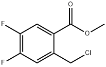 Methyl 2-chloromethyl-4,5-difluorobenzoate 结构式
