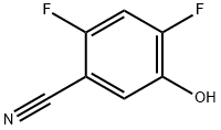 2,4-二氟-5-羟基苯腈 结构式