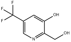 2-Pyridinemethanol, 3-hydroxy-5-(trifluoromethyl)- 结构式