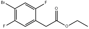 4-溴-2,5-二氟苯乙酸乙酯 结构式
