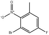 3-bromo-5-fluoro-2-nitrotoluene 结构式