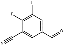 3-氰基-4,5-二氟苯甲醛 结构式