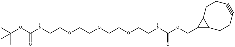 endo-BCON-PEG3-Boc-Amine 结构式