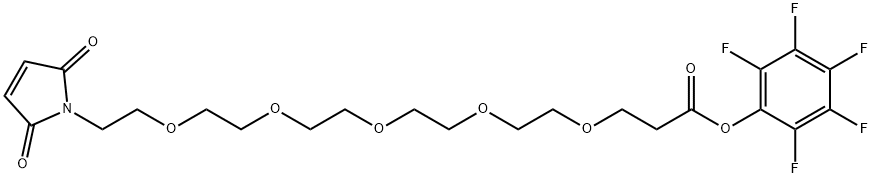 马来酰亚胺-五聚乙二醇-五氟苯酚酯 结构式
