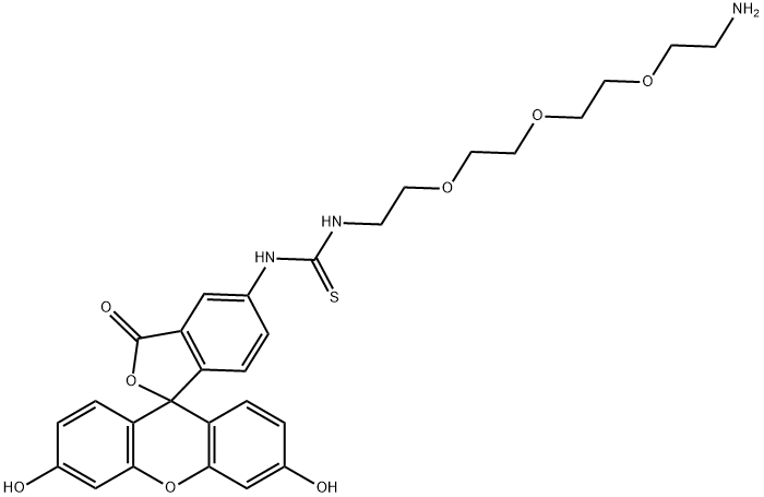 Fluorescein-PEG3-Amine 结构式