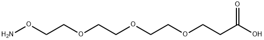 Aminoxy-PEG3-acid 结构式