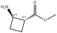 (1R,2R)-2-氨基环丁烷-1-羧酸叔丁酯 结构式