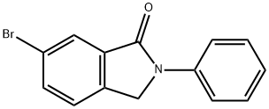 6-Bromo-2,3-dihydro-2-phenyl-1H-isoindol-1-one 结构式