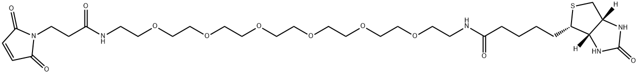 生物素-PEG6-马来酰亚胺 结构式