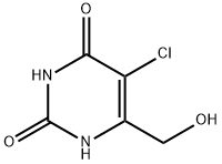 5-氯-6-(羟甲基)嘧啶-2,4(1H,3H)-二酮 结构式