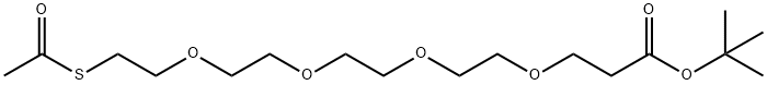 S-acetyl-PEG4-t-butyl ester 结构式