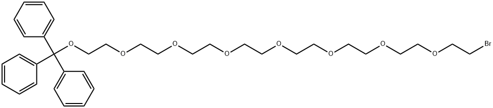 Trityl-PEG8-bromide 结构式