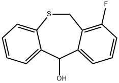 Dibenzo[b,e]thiepin-11-ol, 7-fluoro-6,11-dihydro- 结构式
