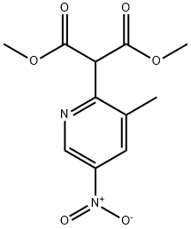 Dimethyl 2-(3-methyl-5-nitropyridin-2-yl)malonate 结构式