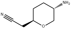 (2R,5S)-5-氨基四氢2H-吡喃-2-乙腈 结构式