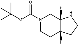 (3AR,7AR)-八氢-6H-吡咯并[2,3-C]吡啶-6-甲酸叔丁酯 结构式